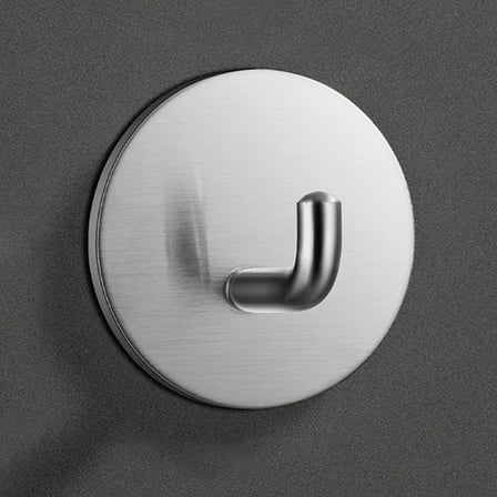 Clearance Hooks under $5,4pc Stainless Steel 304 Single Hook Hook Circular Adhesive Hook Kitchen Bathroom Shower Room Hook