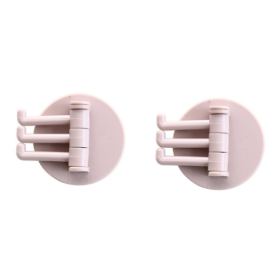 Clearance Hooks under $5 Adhesive Hook Rotatable Strong Bearing Stick Hook Bathroom Wall Rack Tools 2PC