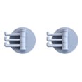 thumbnail image 1 of Clearance Hooks under $5 Adhesive Hook Rotatable Strong Bearing Stick Hook Bathroom Wall Rack Tools 2PC, 1 of 1