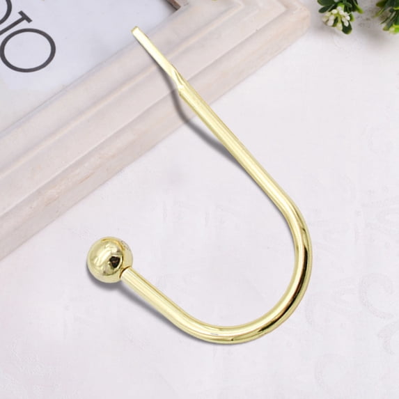 Clearance Hooks under $5 Curtain Alloy U Shaped Crystal Wall Hook Electro Galvanized Curtain Hook