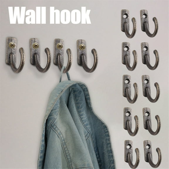 Clearance Hooks under $5 Hook 10 Retro Small Wall Coat Pack Single Hooks Hook Towel Single Hooks of Hooks Hook Hole Tools & Home Improvement
