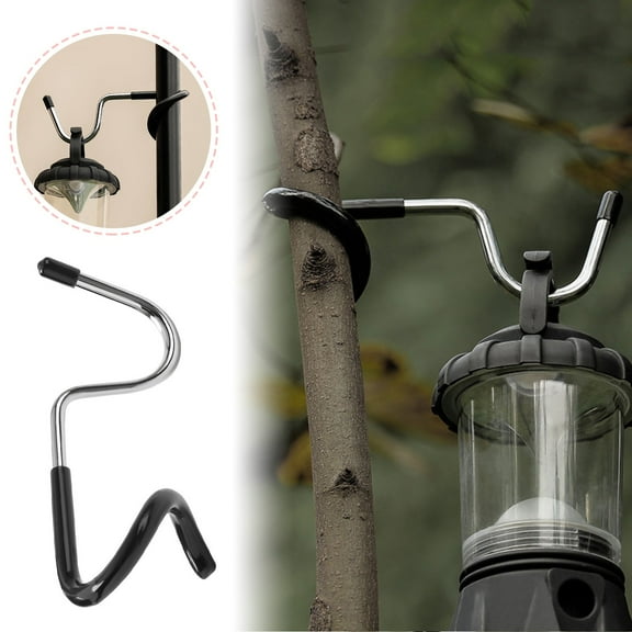 Clearance Hooks under $5,Outdoor Camping Light Pole Hook Camping S Non Slip Hook Portable Multifunctional Pig Tail Stainless Storage Hook