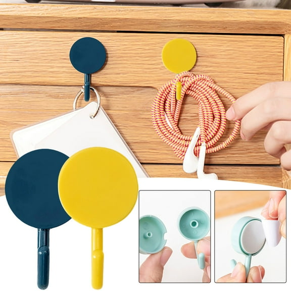 Clearance Hooks under $5 Seamless Shower Adhesive Hooks No Drilling Or Installation Required Suitable For Bathroom Kitchen Hotel