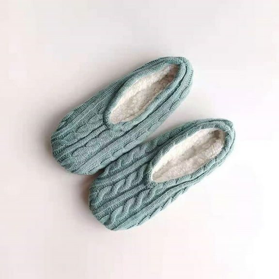 Clearance Horkkom Slipper Socks for Women Super Soft Warm Knit Fuzzy Socks Indoor Cozy Thick Lined Slippers Socks