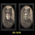thumbnail image 1 of Clearance Horror Picture Frame, Lenticular 3D Changing Face Portrait, Scary Haunted Spooky Hanging Decoration for Halloween Party, 1 of 2