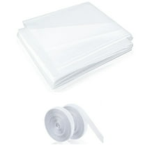 Clearance Hot Deals! Window Insulation Kit, 63 × 47 Inch Plastic Window Coverings for Winter, Thicken Window Shrink Film Insulator Kit Windows Waterproof Winterizing With 2 Double-Sided Tape