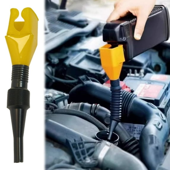 Clearance! Household Folding Buckle Funnel 2025 New Retractable Auto Fuel Snap Funnels Buckle Funnel Plastic Oil Funnels Wide Mouth Flexible Funnel for Car Automotive Motorcycle And