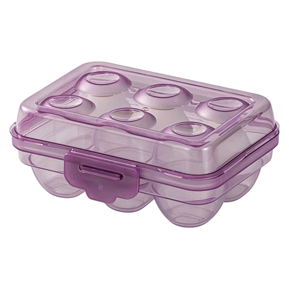 Clearance! Household Layer Egg Holder With Lid Anti Breakage Egg Grid Tray Stackable Refrigerator Fresh Keeping Box Kitchen Storage