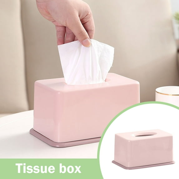 Clearance! Under $5 Household Tissue Box Plastic Living Room Paper Box Toilet Lift Type Facial Tissue Box Living Room Multifunctional Paper Box