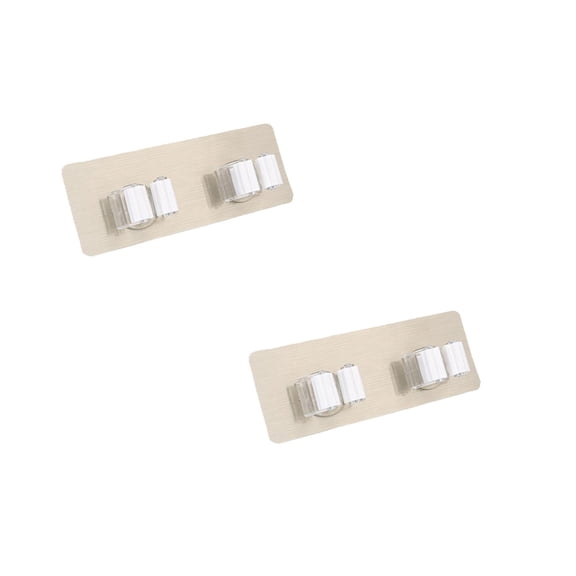 Clearance Household detergent under $5,Wall Mounted Mop Organizer Holder Brush Hanger Storage Rack Kitchen Tool 2PC