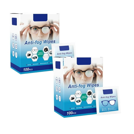 Clearance Household detergent under $7,Glasses Anti Fog Wipes Lens Wipe Paper Screen Anti Fog Cleaning Wipes Disposable Eyewear Cloth(100ml) 2PC