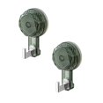 thumbnail image 1 of Clearance Household hooks under $5,Saving Suction Hook Wall Mounted Suction Hook Storage Hook Reusable Punch Strong Suction Cup Hook For Bathroom Kitchen Clear Grey 2PC, 1 of 9