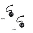 thumbnail image 1 of Clearance Household hooks under $7,Growment Rose Gold Shower Curtain Hooks Rings Set Of 12 Decorative Shower Curtain Hooks Rustproof Shower Rings For Bathroom 2PC, 1 of 9
