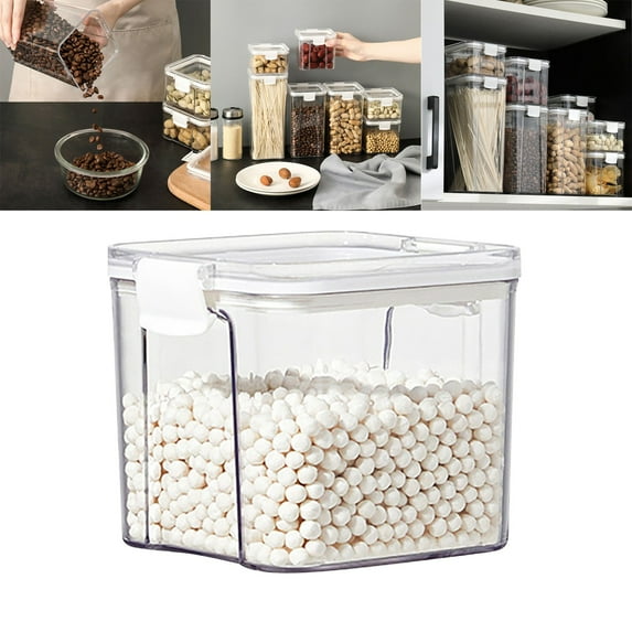 Huayishang Fresh-Keeping Bag, Kitchen Essentials Clearance Sale Airtight Food Storage Containers with Lids Kitchen Pantry Organization and Storage Plastic Scale Food Canisters For