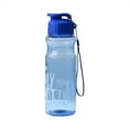 thumbnail image 1 of Flash Deals! Huayishang Water Bottle Portable Press Clamshell Outdoor Sports Water Cup Plastic Cup Student Daily Water Cup Portable Plastic Cup, Kitchen Essentials Clearance Sale Blue, 1 of 3