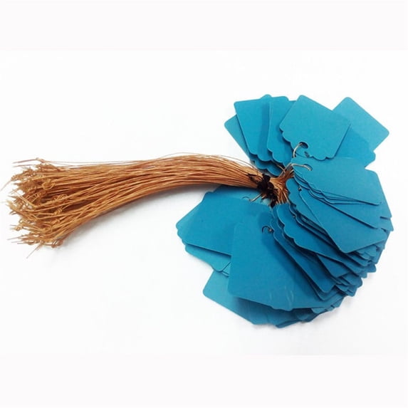 Clearance! Huayishang the Stripe 3.6X2.5Cm Lot 100Pcs Strip Line Garden Label Plant Hanging Tag Mini Seed Signs Hot, Gardening Clearance Sale Blue