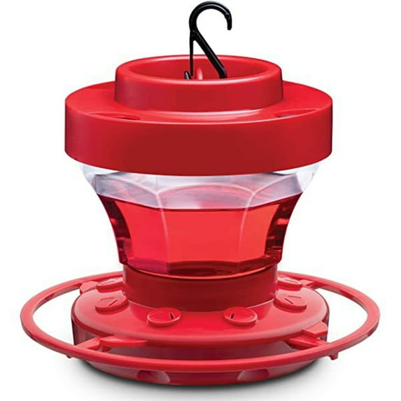 Hvmvliv Hummingbird Feeder Hummingbird Feeders for Outdoors Hanging Squirrels Proof Bird Feeders,1 Pack Humming Birds Feeders for Outside,Hummingbird Bird Feeder Parts,8 Feeding Ports(Multicolor)