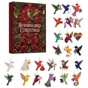 Clearance! Hummingbirds Advent Calendar 2026,24 Piece Assorted Bird Hanging Ornaments,Christmas Countdown Calendar,Festive Xmas Tree Decor Surprise Holiday Gift