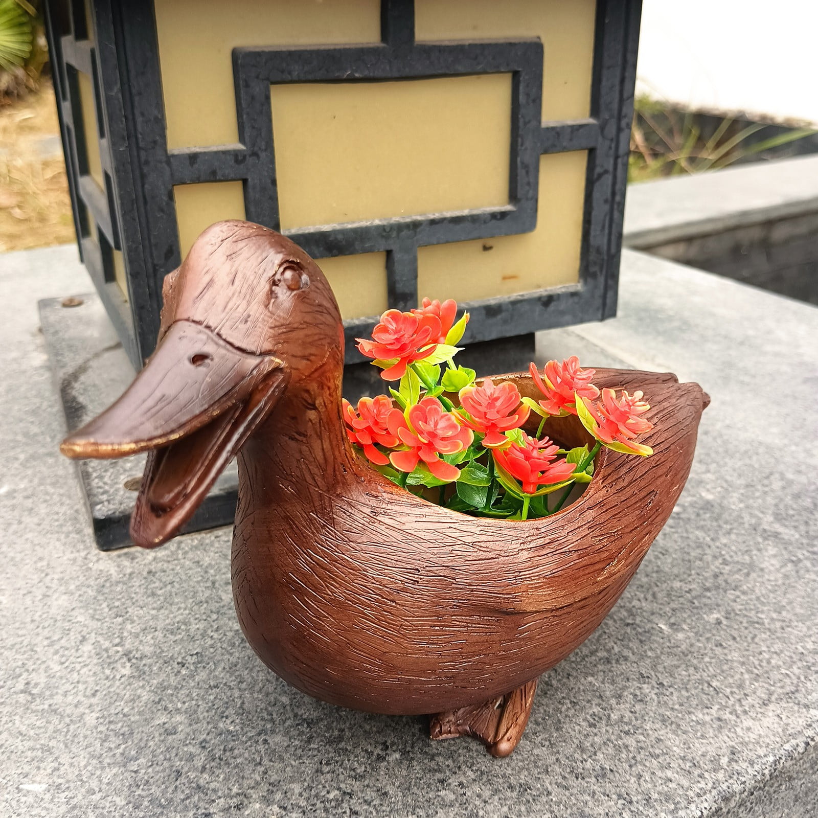 Clearance! Hxroolrp Plant Pots Duck Shaped Flower Pot Desk Small Flower ...