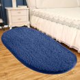 thumbnail image 1 of Clearance!IHXUXE Home Decor, Soft Bedroom Rugs Shaggys Rugs For Bedroom Oval Rugs Bath Carpet Living Room Runner Rug Soft Comfortable Water Absorption Non Slip Thick Machine Washable, 1 of 8