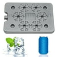 thumbnail image 1 of Clearance Ice Cube Mold under $5,1pcs Ice Pack For Lunch Box And Cooler Reusable And Long Lasting Slim And Lightweight Design For Kids Fun & Colorful 1ml, 1 of 6