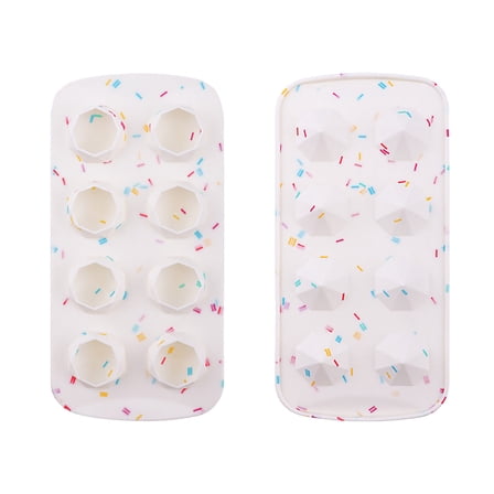 Clearance Ice Cube Mold under $5 Easy Release Silicone & Flexible 8 Ice Cube Trays With For Cocktail Freezer Stackable Ice Trays With Covers