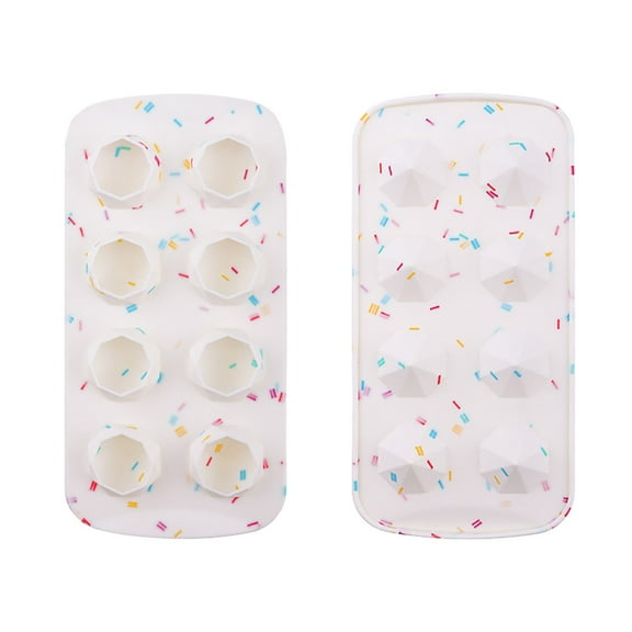 Clearance Ice Cube Mold under $5 Easy Release Silicone & Flexible 8 Ice Cube Trays With For Cocktail Freezer Stackable Ice Trays With Covers