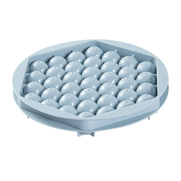 Clearance Ice Cube Mold under $5,Hexagon Round Tray With Lid Mini Circle Ice Ball Maker Mold For Freezer Sphere Cocktail Tea Coffee