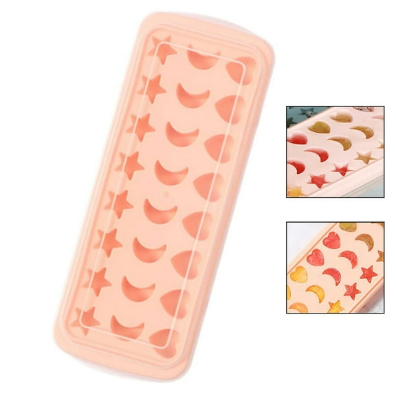 Clearance Ice Cube Mold under $5,Wakauto Cavity Grade Ice Cube Tray Light For Making Ice And Jelly And Easy Release Design