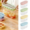 thumbnail image 1 of Clearance Ice Cube Mold under $6 Press Ice Tray Ice Cube Home Refrigerator Large Capacity Storage Ice Box Food Grade Silicone Ice Tray, 1 of 4