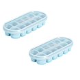 thumbnail image 1 of Clearance Ice Cube Mold under $7 Press Ice Tray Ice Cube Home Refrigerator Large Capacity Storage Ice Box Food Grade Silicone Ice Tray, 1 of 4