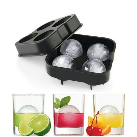 Clearance Ice Cube Tray, Silicone Ice Cube Tray with Lid for Freezing, Large Ice Cube Moulds with 6 Compartments for Easy Release, Stackable Ice Tray for Whiskey Cocktails Coffee Baby Food