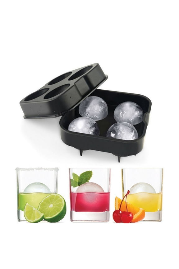 Ice Cube Tray, Silicone Ice Cube Tray with Lid for Freezing, Large Ice Cube Moulds with 6 Compartments for Easy Release, Stackable Ice Tray for Whiskey Cocktails Coffee Baby Food
