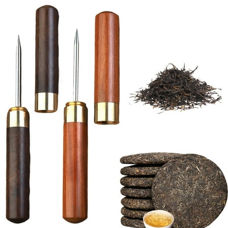 Clearance! Ice Picks Sturdy Stainless Ice Picks for Breaking Ice with Cover Non Slip Wooden Handle for Kitchen Bars Bartender Camping A Stainless Steel Tea Needle