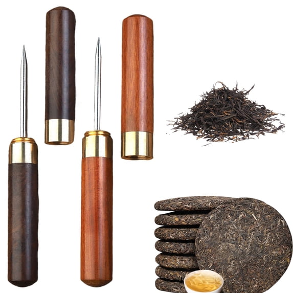 Clearance! Ice Picks Sturdy Stainless Ice Picks for Breaking Ice with Cover Non Slip Wooden Handle for Kitchen Bars Bartender Camping A Stainless Steel Tea Needle