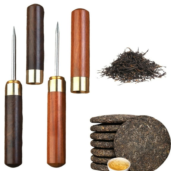 Clearance! Ice Picks Sturdy Stainless Ice Picks for Breaking Ice with Cover Non Slip Wooden Handle for Kitchen Bars Bartender Camping A Stainless Steel Tea Needle