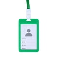 thumbnail image 1 of Id Badge Card Holder,Plastic Vertical Double Sided Name Card Badge Holder with Lanyard for School Business Office, 1 of 2