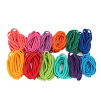 Clearance! Ikeay 192Pcs Potholder Weaving Loops Multicolored Elastic Bands for Kids,Diy Knitting,192Pc Elastic Braided Rope