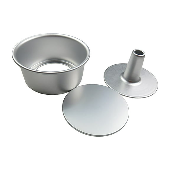 Clearance! Ikeay Cake Molds for Baking, Cake Pan Aluminum Round Chiffon Cake Baking Tins with Removable Bottom Non Stick Chiffon Tube Pan for Oven and Baking