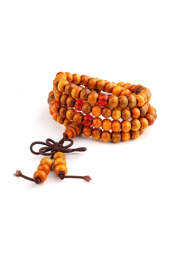 Imitation Red Sandalwood Chinese Knot Buddha Bead Bracelet Lot F9 L6F4