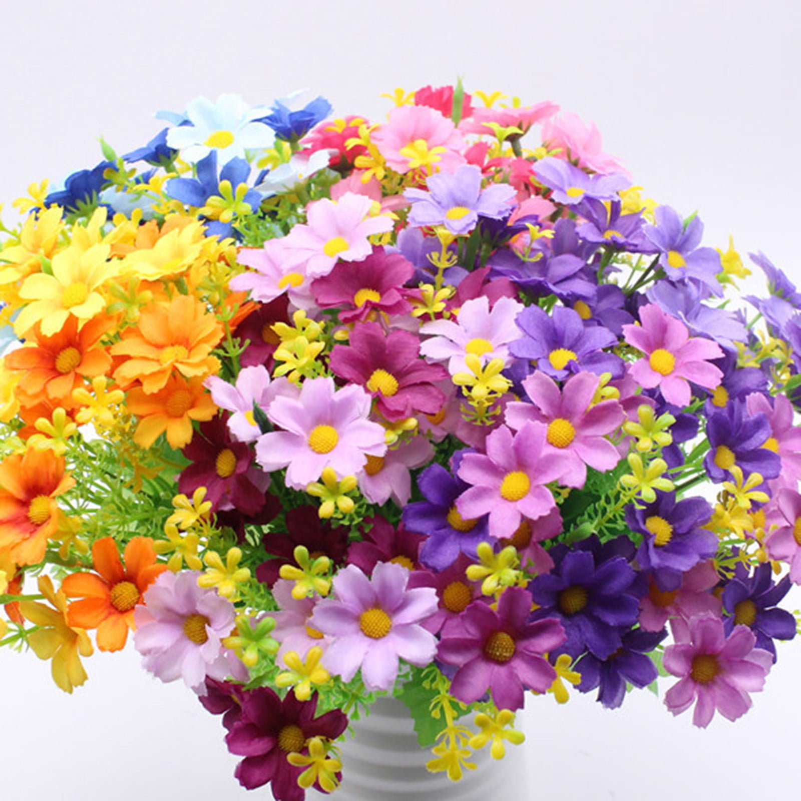 Clearance Indoor Flower Artificial Faux 1Pcs Daisy Wildflowers Decor