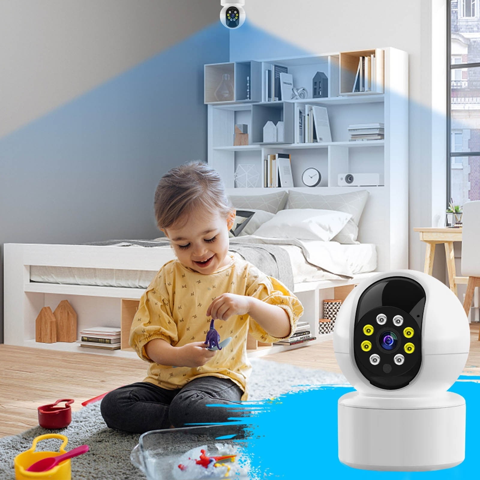 Clearance Indoor Security Cameras 2.4GHz WiFi Cameras For Home Security