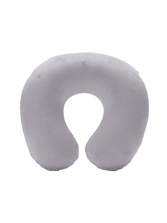 Clearance!!Inflatable Neck Pillow Travel Pillow Gray C-Shaped Design for Ergonomic Comfort and Support, 29x27x10cm