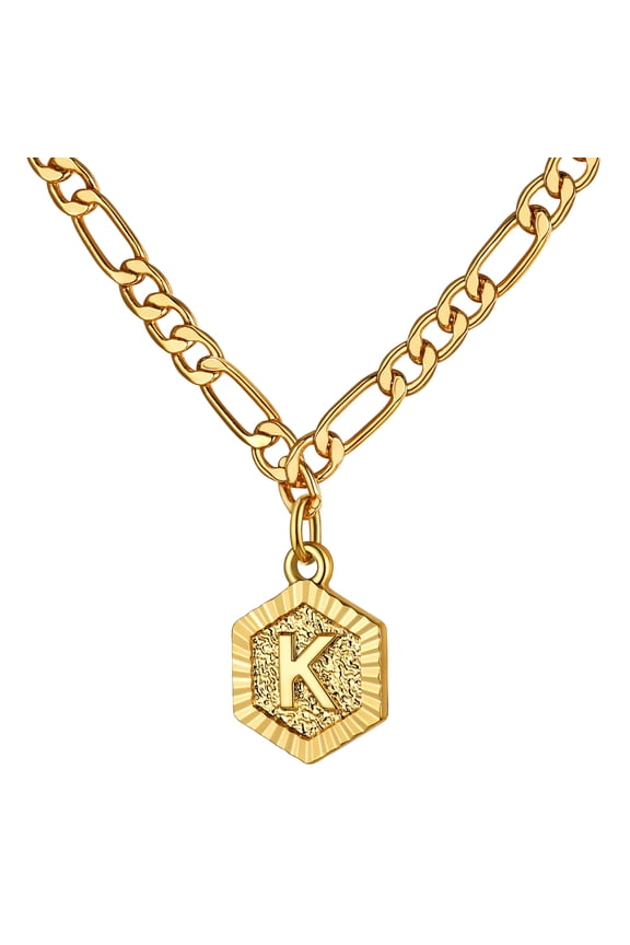 Clearance Initial Necklace for Women Gold Plated Alphabet K Pendants Birthday Mothers Day Jewelry Gifts Mom Wife Her Age Ideas