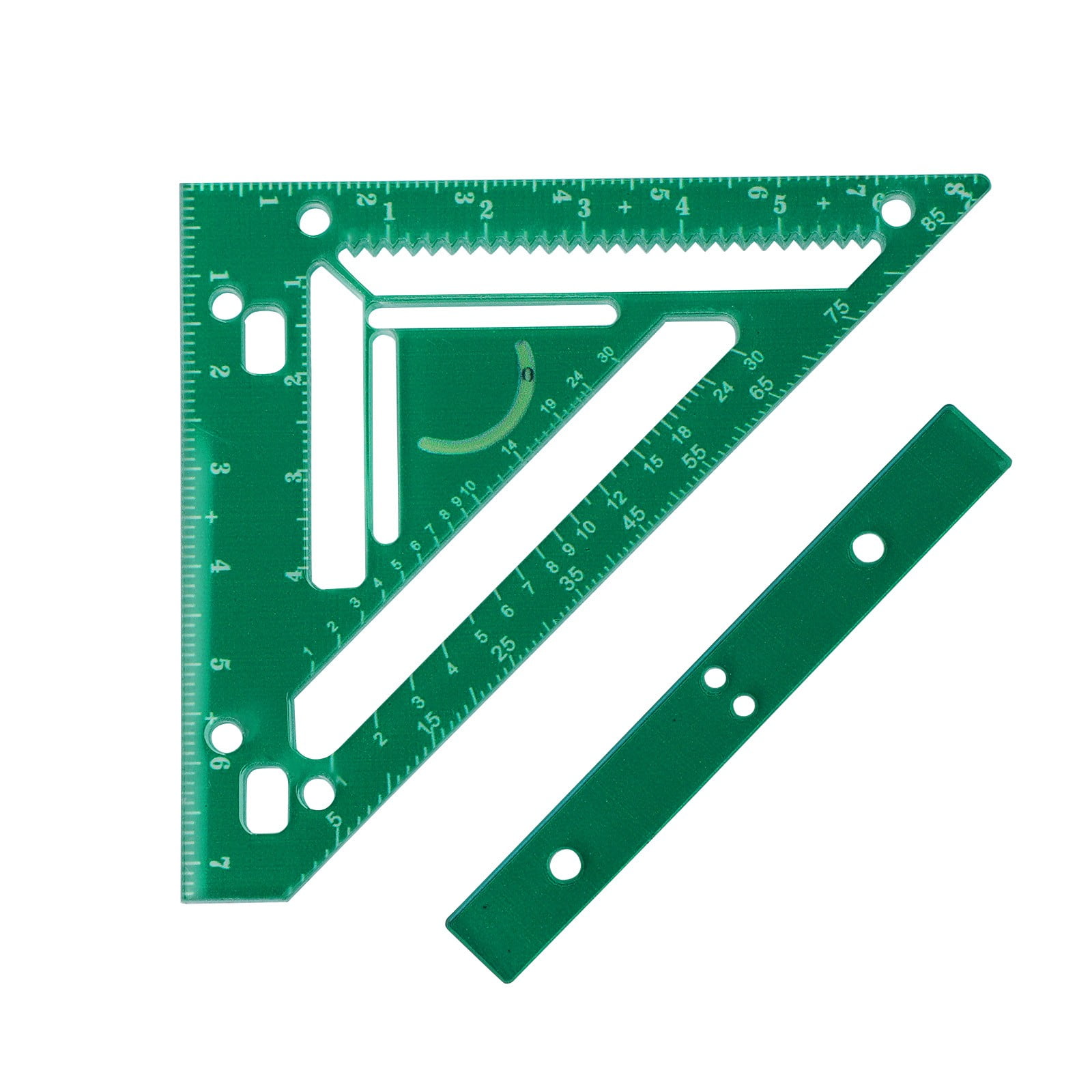 Clearance Innovative Rafter Square Tool Rafter Square Tool Adjustable Carpentry Squares High Precision Aluminum Alloy Triangle Ruler With Block 1Ml Home Supplies, Green