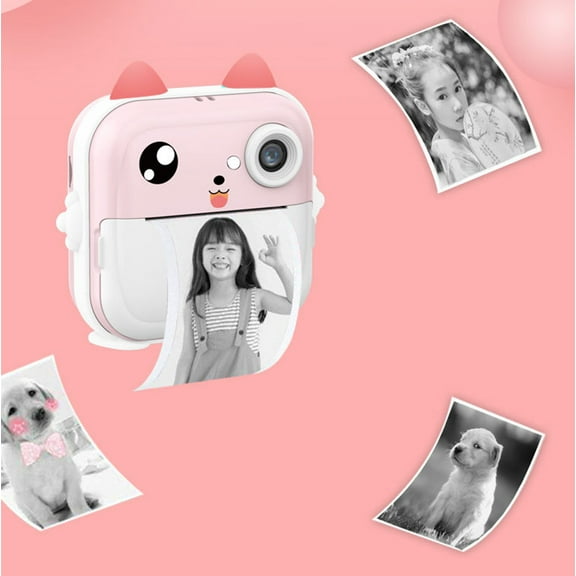 Instant Print Camera for Kids,Mini Printer Portable,Christmas Birthday Gifts for Girls Boys,24MP High-Definition Inkfree Printing Camera with 3 Rolls Printing Paper Can Take Pictures,Videos