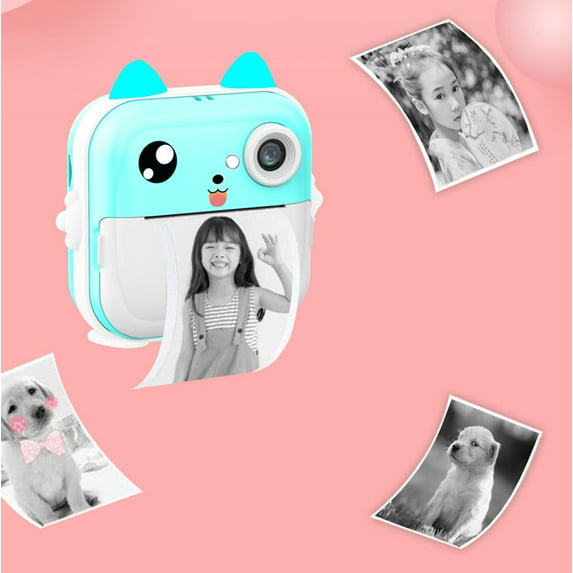 Instant Print Camera for Kids,Mini Printer Portable,Christmas Birthday Gifts for Girls Boys,24MP High-Definition Inkfree Printing Camera with 3 Rolls Printing Paper Can Take Pictures,Videos
