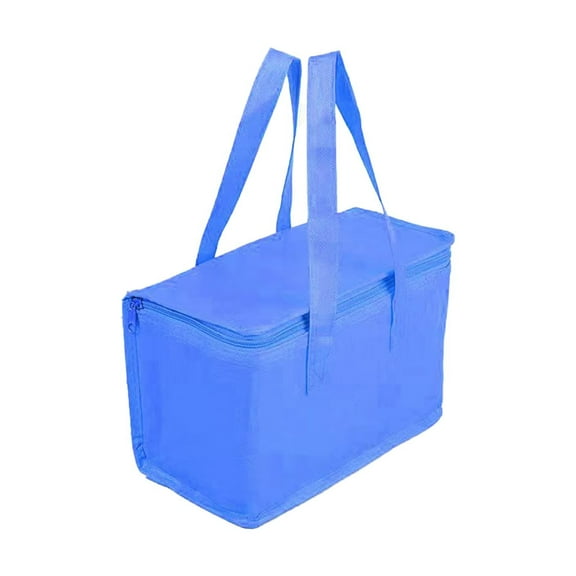 Clearance! Insulated Bag, Yoaney Insulated Cooler Bag and Food Warmer for Food & Grocery with Zippered Top Outdoors Insulated Food Bag, Blue