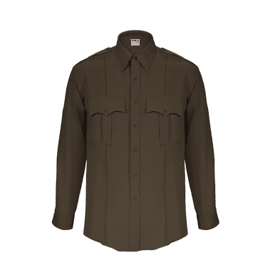 Clearance Item !!!
Elbeco TexTrop2 Men's Long Sleeve Shirt Zippered Front, Brown, Neck: 15, Sleeve: 32