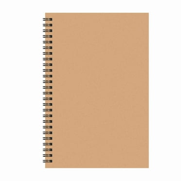 Promotional Sales! Notebook for Recording, Hilingoto A5 Kraft Paper Notebook A5 Grid, (1X Notebook)